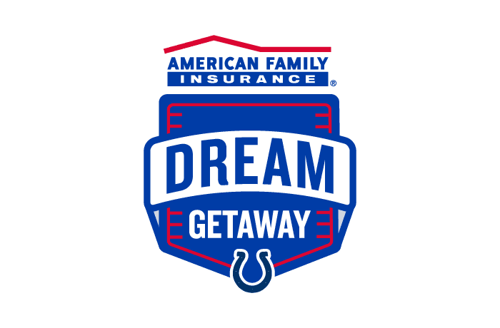 American Family Insurance and Colts Dream Getaway logo